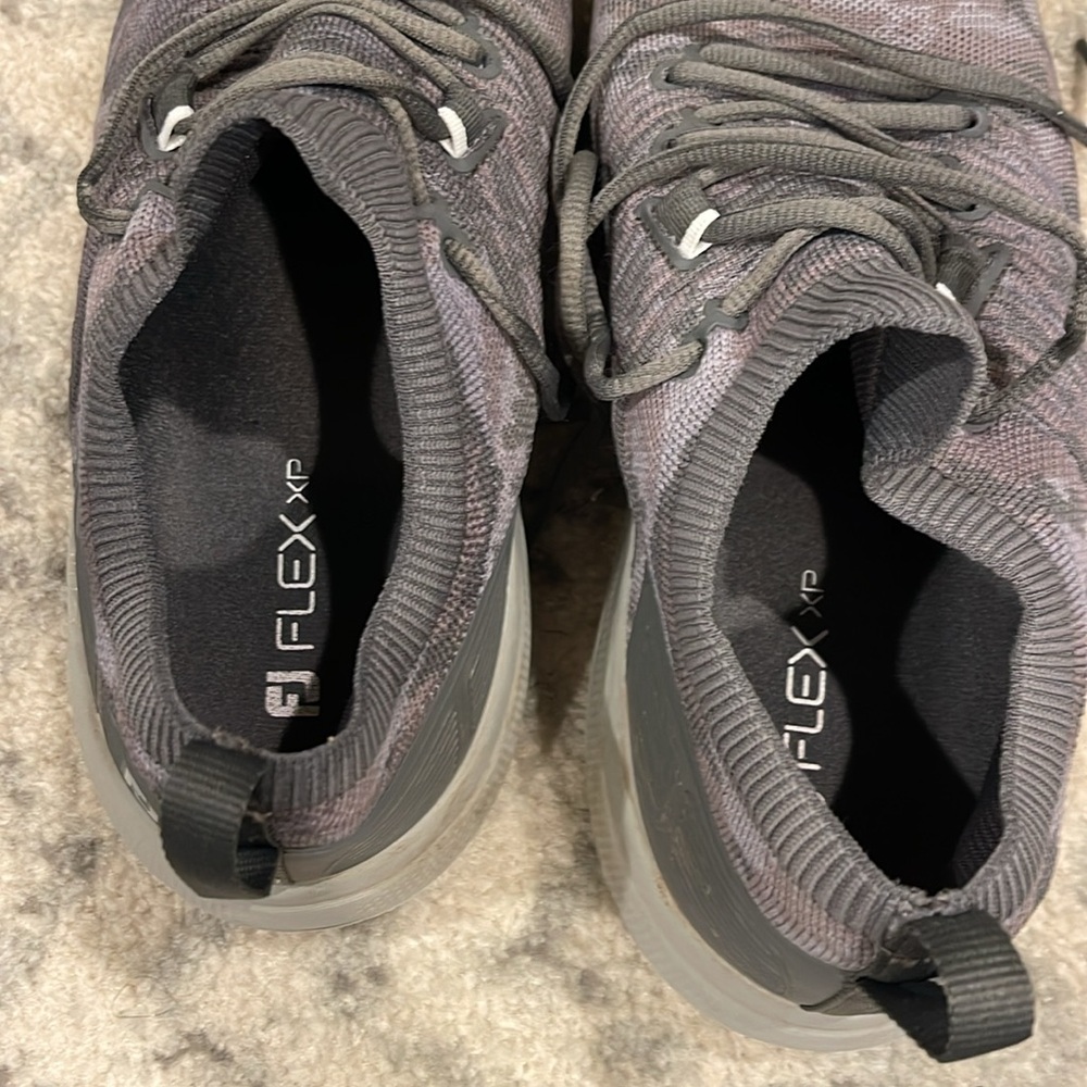 FOOTJOY FJ FLEX XP MENS GOLF SHOES GREY CAMO - Picture 3 of 6